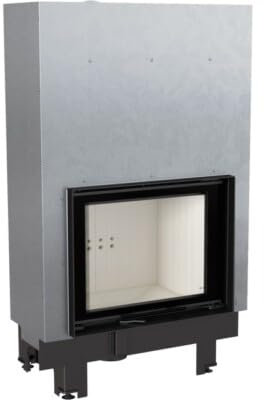Kamineinsatz aus Stahl MBZ 13 kW Ø 200 mit Schiebetür mit Türfeder