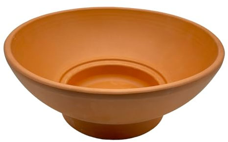 Generico Vaso Ciotola in Terracotta 42x15 cm – Vaso Artigianale Basso per Piante, Bonsai o Composizioni – Fatto a Mano in Italia – Ideale per Esterni e Interni