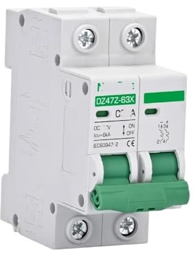 Disjoncteur DC 250V 500V 1000V 16A 32A 40A 63A100A 125A 2P, interrupteur photovoltaïque, protecteur de panneau solaire(2P DC500V,16A)