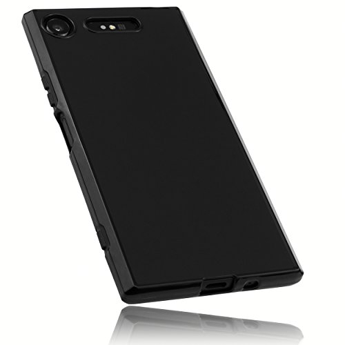 mumbi Hülle kompatibel mit Sony Xperia XZ1 Handy Case Handyhülle, schwarz