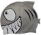 SwimmerShop Gorro para piscina de tiburón de silicona, color plateado