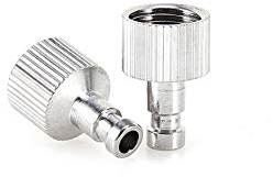 Hilitand 2 Stück 1/8Airbrush Schlauch Adapter Stecker Schnellverschluss Stecker Trennen Paar für Kompressor & Airbrush Schlauch