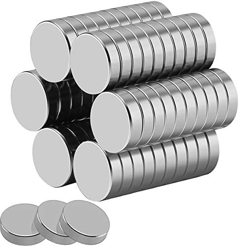 30PCS Round Strong Magnets 15mm X 4mm, Strong Round Magnets, Neodymium Magnets for Whiteboards, Fridge, Crafts, Notice Board or Picture Magnet