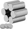 30PCS Round Strong Magnets 15mm X 4mm, Strong Round Magnets, Neodymium Magnets for Whiteboards, Fridge, Crafts, Notice Board or Picture Magnet
