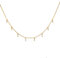 jewellerybox Sterlingsilber in Gold getaucht Winzig CZ Kristall Baguette Hängend Halskette