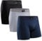 DANISH ENDURANCE Herren Boxershorts, Mehrfarbig (Schwarz, Grau, Marineblau) - 3 Pack, Gr.- XL