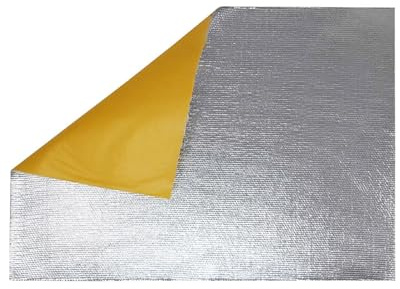 4R Quattroerre.it, Feuille thermo-isolante, idéale pour protéger de la chaleur, pièces en plastique et fibre de verre de machines et motos, de - 80° à 600°, dimensions 50 x 70 cm