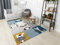rugsx Kinderteppich Petit für Babyzimmer, Spielteppiche, Kinderzimmer, Zoo Tiere Sahne grau 80x150 cm