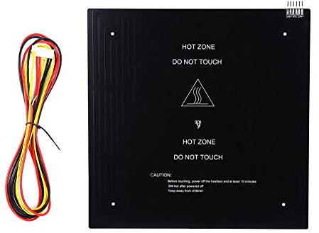 Heated Bed,Plate Parts for 3D Printer,310x310mm 24V 220W Aluminum Substrate Heated Bed,Hot Bed with Cable,Accessories for 3D Printer,exquisite workmanship, durable in use