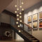 KJLARS Lustre Moderne En Cristal Pendentif Lumière LED Goutte De Pluie Suspendus Lumières Haut Plafonnier Luminaire pour Salon Salle À Manger Couloir Hall Escalier G4 Ampoules (14 lumières-rectangle)