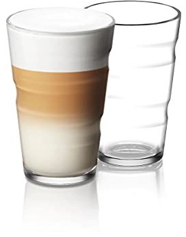 Nespresso View Collection 2er Set Rezeptgläser (Lungo, Latte) 350 ml