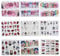 OTOTEC 18 Sheets Nail Stickers Water Transfer Nail Art Decals Trendy Manicure Women Girls Fingers Toes Nail Tattoo Decoration Red Kiss Lips Sexy Girls Nail Art Supplies
