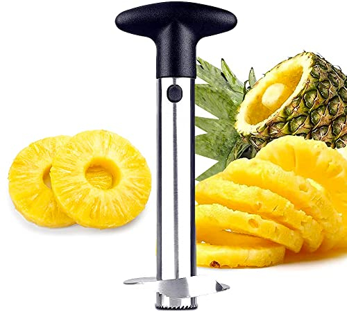 Pineapple Corer, Pineapple Corer Peeler Cutter, Premium Pineapple Slicer, [Upgraded, Reinforced, Thicker Blade], Home Kitchen Restaurant