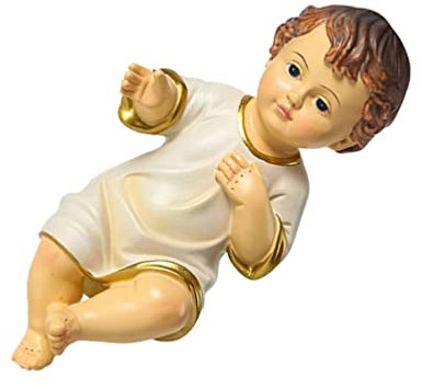 STOBOK 1Stk Religiöse heilige Kinderverzierung Jesus-Keramikdekoration Jesus-Baby-Statue illuminatus weihnachtsdeko Babyspielzeug Wohnkultur Heilige Babyfigur Heilige Babyverzierung groß