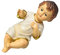 STOBOK 1Stk Religiöse heilige Kinderverzierung Jesus-Keramikdekoration Jesus-Baby-Statue illuminatus weihnachtsdeko Babyspielzeug Wohnkultur Heilige Babyfigur Heilige Babyverzierung groß