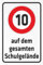 INDIGOS UG - Alu - Dibond panneaux 3mm - Sécurité - 10 km/h sur tout le terrain de l'école - 200x150 mm - Hôtel, Entreprise, Protection, KITA, Médecin, Pratique, Appartement