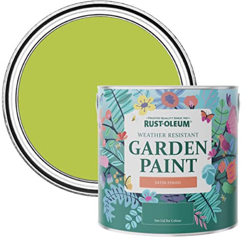 Rust-Oleum Green Mould-Resistant Garden Paint In Satin Finish - Key Lime 2.5L