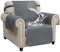 XINEAGE Housse Fauteuil 1 Place, Housse de Canapé Imperméable, Housse Canapé Reversible, Housses de Canapé Antidérapantes pour Chiens et Animaux de Compagnie (1 Place, Gris foncé)