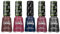 VALMY Esmalte de Uñas Normal - Pack 5 Pintauñas, Secado Rápido, Brillo y Duración de Hasta 7 Días, Colección Friday Night (Escándalo #22; Negro #29; Vinotinto #96; Enigma #142; Color Drama #269), 14ml
