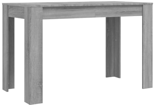 vidaXL Tavolo da Pranzo Grigio Sonoma 120x60x76 cm Legno Multistrato