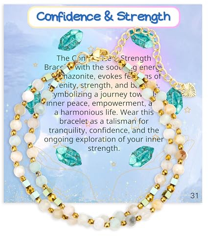 Farfume Armband Damen Edelstein Perlen Armbänder, Chakra 4mm Kristall Natürliche Echte Steine Schmuck Geschenke für Frauen(Amazonit)