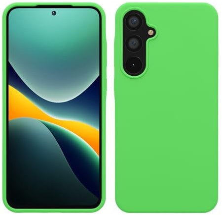 kwmobile Cover per Samsung Galaxy A55 5G Custodia - Back Case per Smartphone in Silicone TPU - Protezione Gommata - verde lime