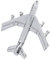Flugzeugbrosche Pin für Frauen, Flugzeug Brosche Silber Flugbegleiter Tie Pin Jet Flight Badge Brosche Accessoire