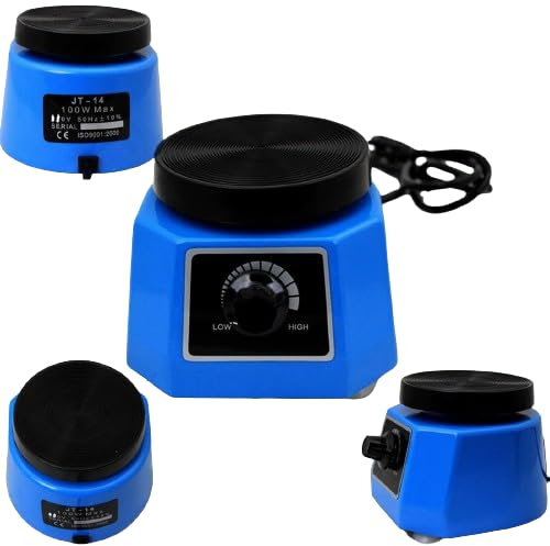 4 laboratoire dentaire gypse vibrateur technologie dentaire oscillateur plaques vibrantes Oscillateur Équipement Laboratoire pour Dentiste (bleu)