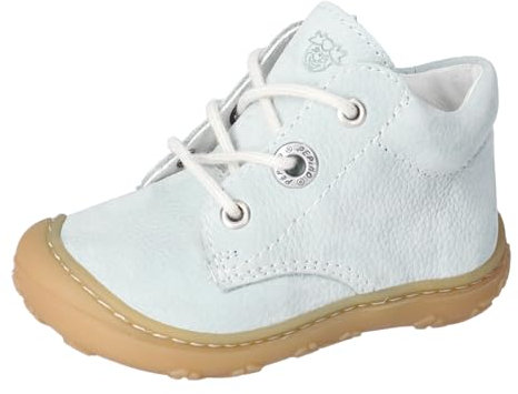 RICOSTA Unisex Stiefel Cory, Baby und Kleinkinder Lauflernschuhe, Weite: Mittel, lose Einlage, terracare, schnürstiefel, Booties, Ice (511), 19 EU