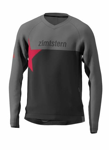 Zimtstern Herren Bulletz Radtrikot, Pirate black-gun metal, XL