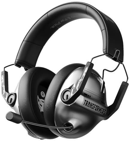 Transformers Wireless Gaming Headset for Mic Retractable, 7.1 Surround Sound Gaming Headsets 100H Playtime Bluetooth 5.4 Foldable Gaming Headphones for PC, PS5, Xbox, Switch Sentinel Prime TF-G03