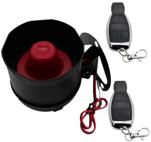 Auto Alarm System gegen Diebstahl, Auto Alarmanlage zur Diebstahlprävention mit Sound | 12V Auto Sirene Diebstahlsicherung Alarmsystem mit 2 Fernbedienungen