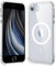 Temdan for iPhone SE Case 2022/2020/3rd/2rd Clear, [Compatible with Magsafe][Anti-Yellowing][Military-Grade Protection] Shockproof Slim Phone Case for iPhone SE, Clear