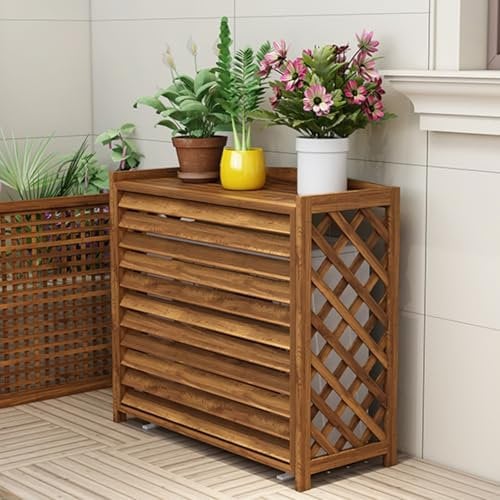 Holzrahmen für Wärmepumpen, Klimaanlage, für Garten, 110 x 50 x 85 cm