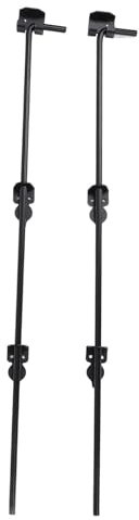 91,4 cm Robuste Rohrriegel-Torfallstange, 2 Stück Stahl-Tor-Bodenriegel, Hardware-Bodenriegel-Torstopper für Holzzäune, Metalltore, Türen