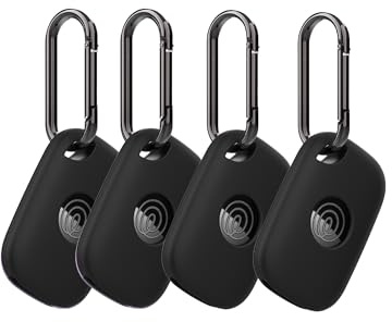 4pack Protective Case For Tile Life 360 Pro 2024 Anti-Loss Tracker Silicone Keychain- Durable and Stylish Cover,Waterproof,Anti-fall,4black