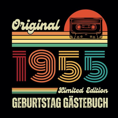 Gästebuch 70 Geburtstag 1955: Buch für Glückwünsche und Fotos der Gäste mit 80 seiten