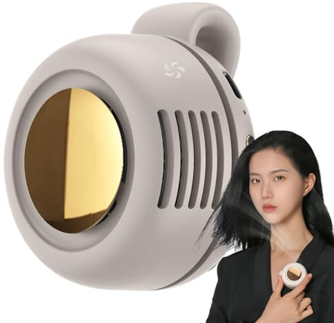 Furtryvl Ventilador pequeño con clip, enfriador de aire de carga USB, potente ventilador silencioso sin aspas para playa, dormitorio, tienda de campaña, viajes, gimnasio, guardería, dormitorio