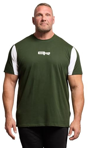 BadRhino Big & Tall Logo Cut & Sew T-Shirt - Men's - Plus Size Curve Green