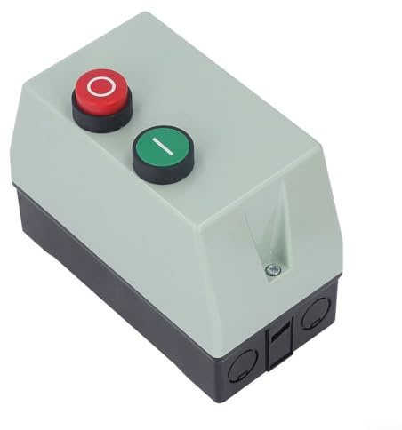Pumixiy Interruptor de control de motor trifásico, arranque magnético para motores monofásicos, 380 V, 4 KW-11 KW, IP55, impermeable, material ABS, interruptor de arranque del motor para uso