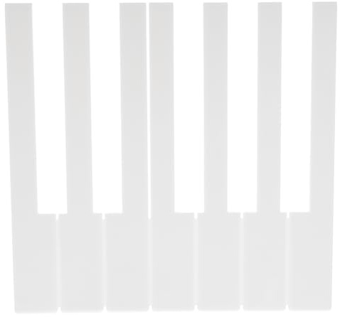 KESYOO 52 White Keys for Vertical Piano 52 CM Professional Piano Keyboard Repair Accessories Practical Musical Instrument Supplies
