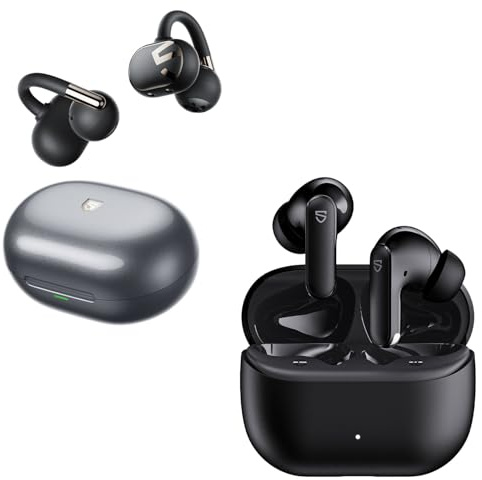 SoundPEATS Clip1 Open-Ear Bluetooth Earbuds and Q3 Pro Bluetooth 6.0 Wireless Earbuds