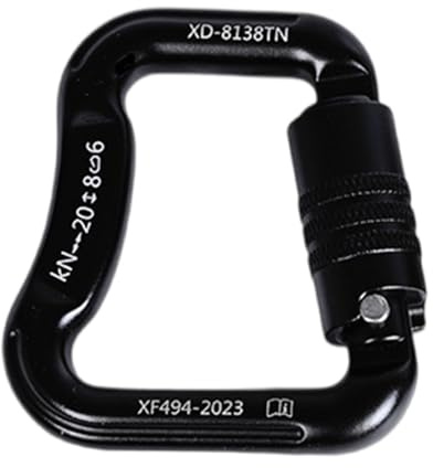 Zeizafa Korrosionsbeständiger Sicherheitskarabiner aus Aluminiumlegierungen für Outdoor Kletterausrüstung und Aerials Sportgeräte. Karabiner mit automatischem Verriegelungsmechanismus
