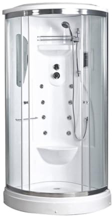 1 PZ BOX DOCCIA AD ANGOLO MODELLO KILIMANGIARO CON IDROMASSAGGIO cm 90x90 NextradeItalia Mod.FERX.DIAENN-HANW