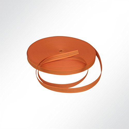 LYSEL Gurtband Polyester (PES), 35 mm breit, 2 mm stark, 3200 Kg, orange, (L) 20m