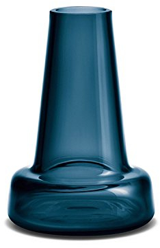 Holmegaard Vase col Long H12 cm Flora en Verre soufflé, Bleu