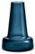 Holmegaard Vase col Long H12 cm Flora en Verre soufflé, Bleu
