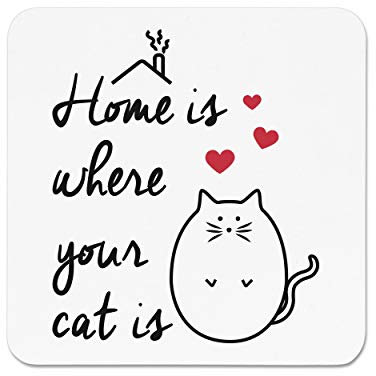 Home Is Where Your Cat Is Fridge Magnet