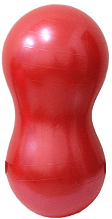 Yoga-Ball von TwinkBling, erdnussförmiger Balance-Gymnastikball für Fitness-Training, verbessertes Gleichgewicht, Stärkung der Rumpfmuskulatur, Haltungskorrektur, rot