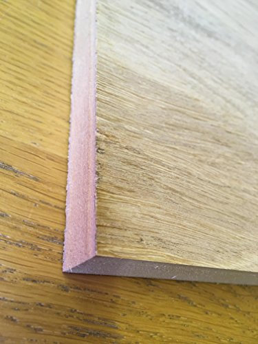 White Oak Veneered MDF 19mm thick - Raw real wood veneer 600 x 600mm. Perfect for furinture making or decorative end panels